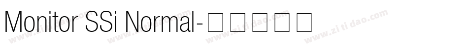 Monitor SSi Normal字体转换